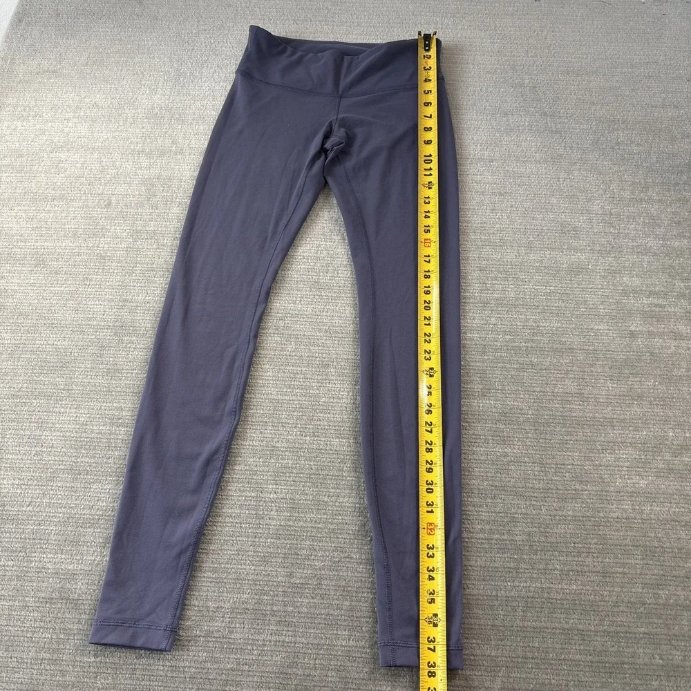 Lululemon Leggings Womens 6 Blue High Waist Gym Skinny Running Stretch Yoga